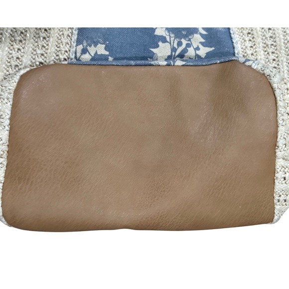 Sakroots The Sak Roma Shopper Hobo Shoulder Bag Tote Purse Woven Straw Canvas - Picture 13 of 16